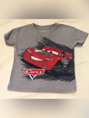Disney x Pixar Cars Lightning McQueen Red Kids T-Shirt Size 2T